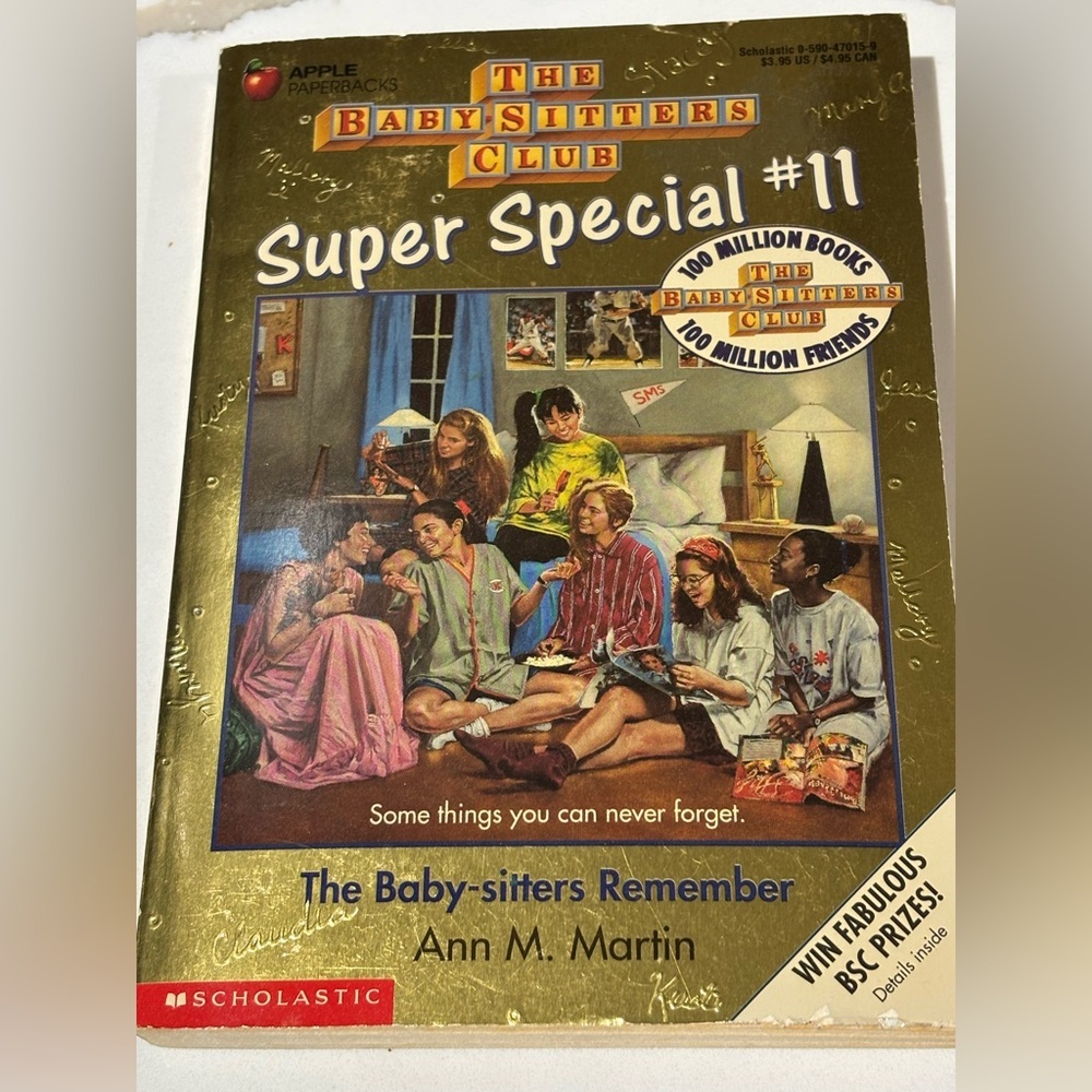 Vintage babysitters club super special number 11 babysitters remember